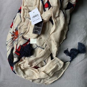 NWT Ann Taylor Floral Scarf